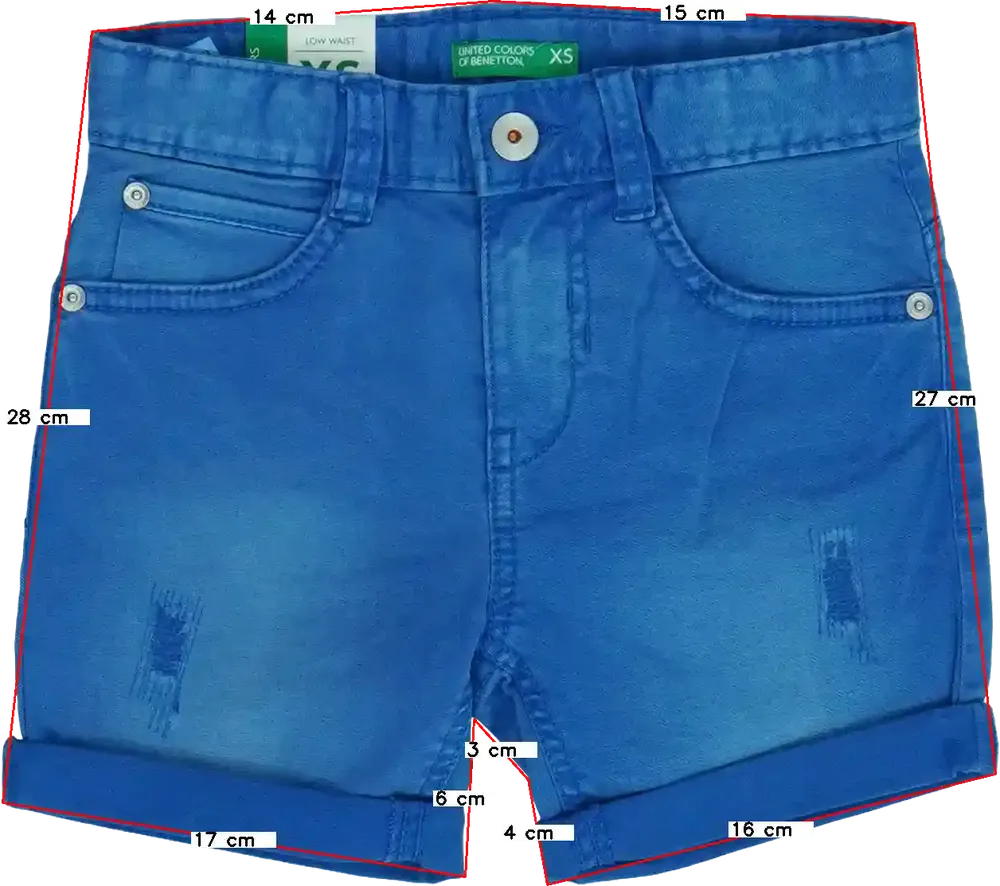 Kék Benetton Rövidnadrág EU 110 / UK 5 év / US 5 év/XS