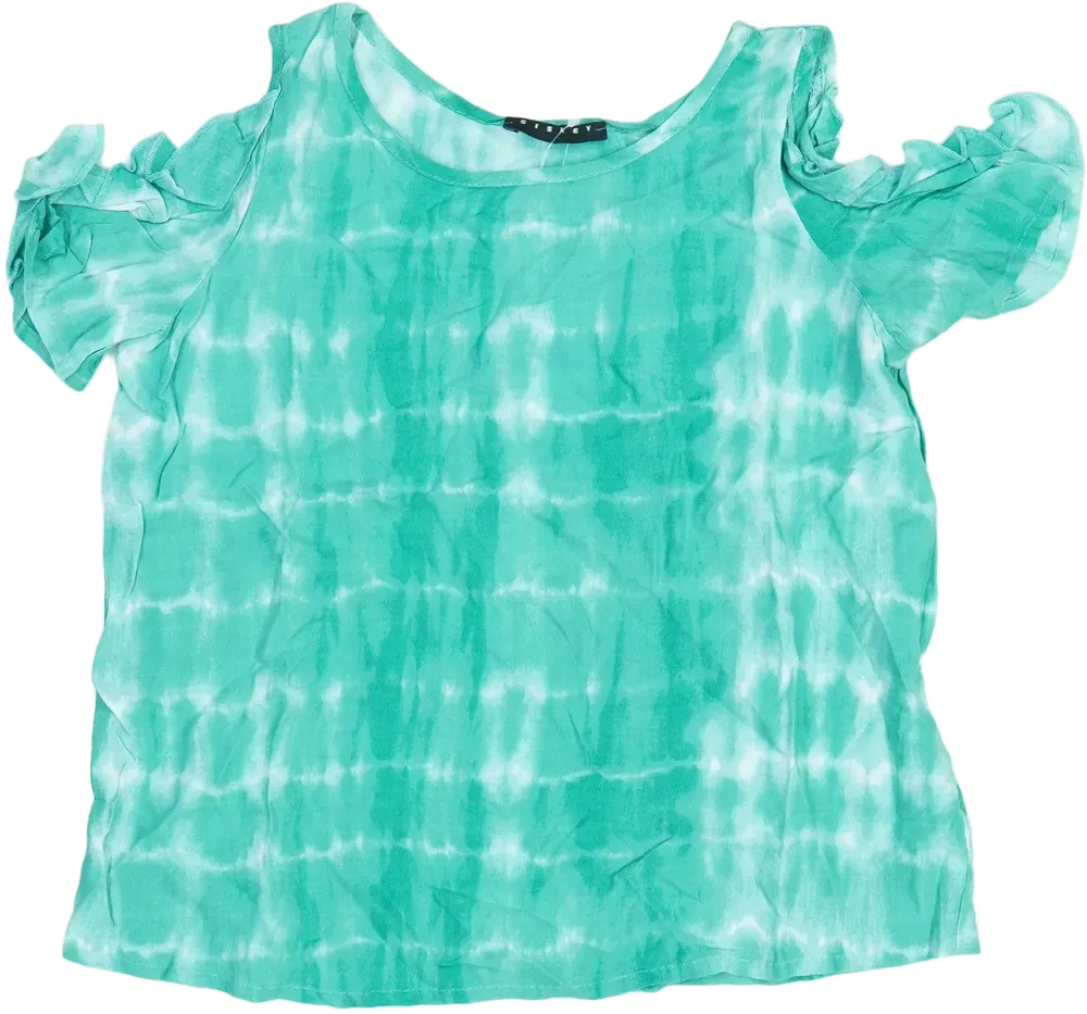 Zöld Sisley Póló EU 122 / UK 7 év / US 7 év/M