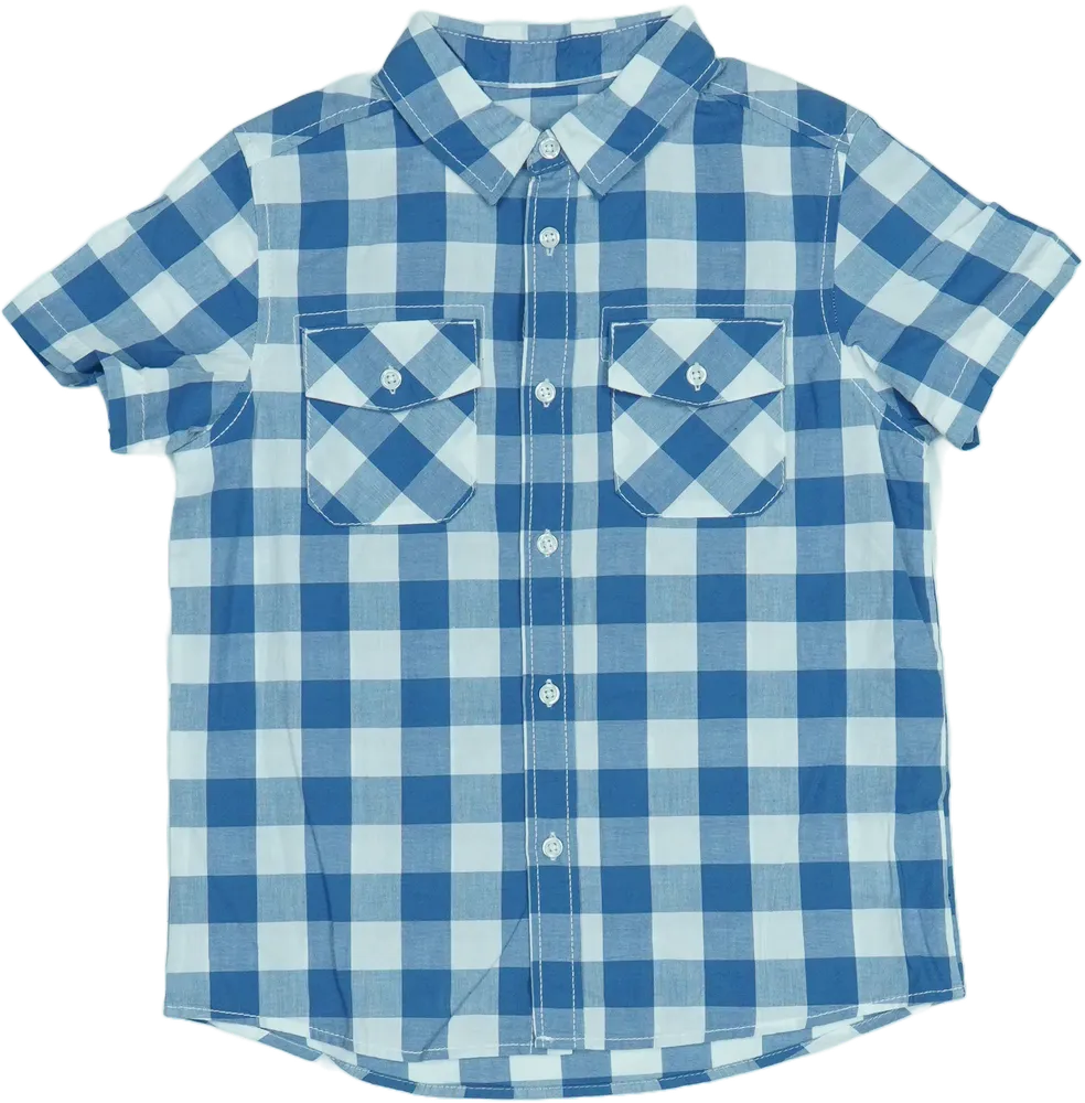 Kék Benetton Ing EU 122 / UK 7 év / US 7 év/M