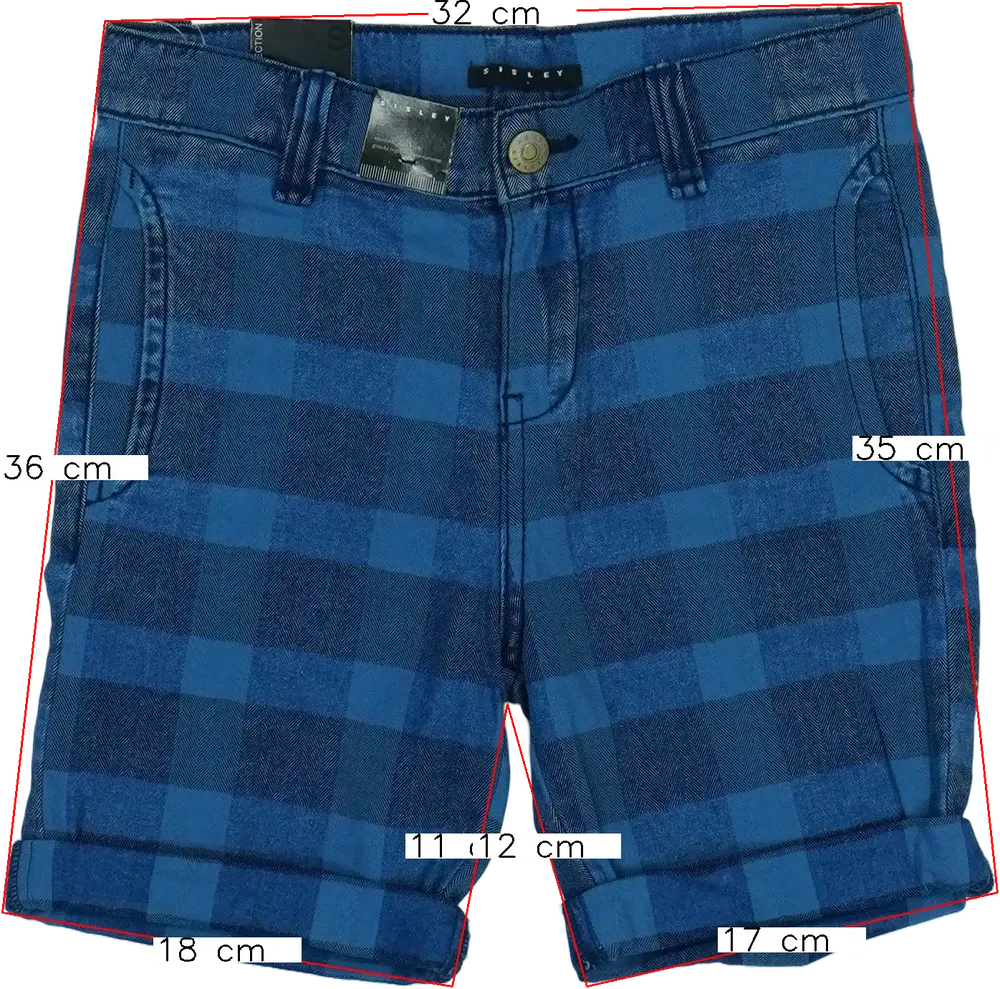 Kék Sisley Rövidnadrág EU 122 / UK 7 év / US 7 év/M