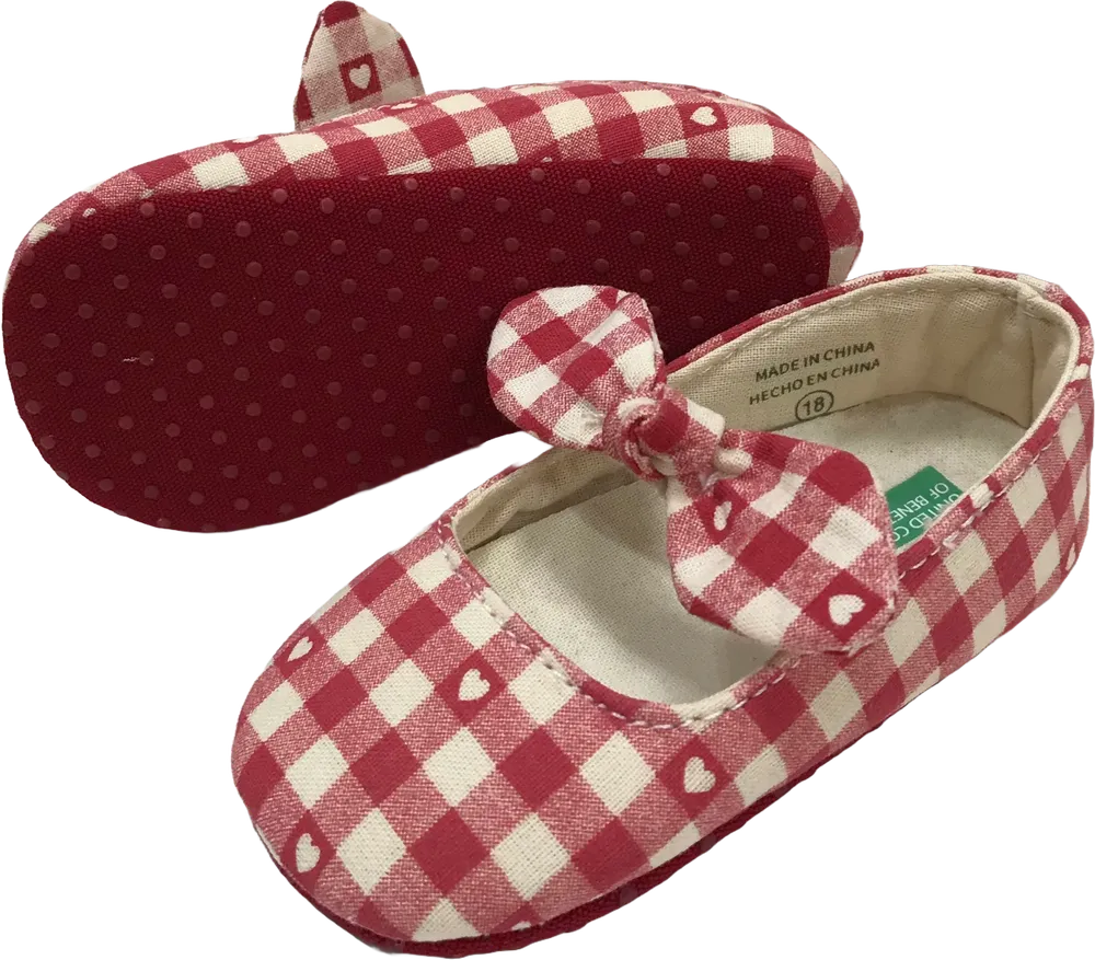 Piros Benetton Kocsicipő EU 18