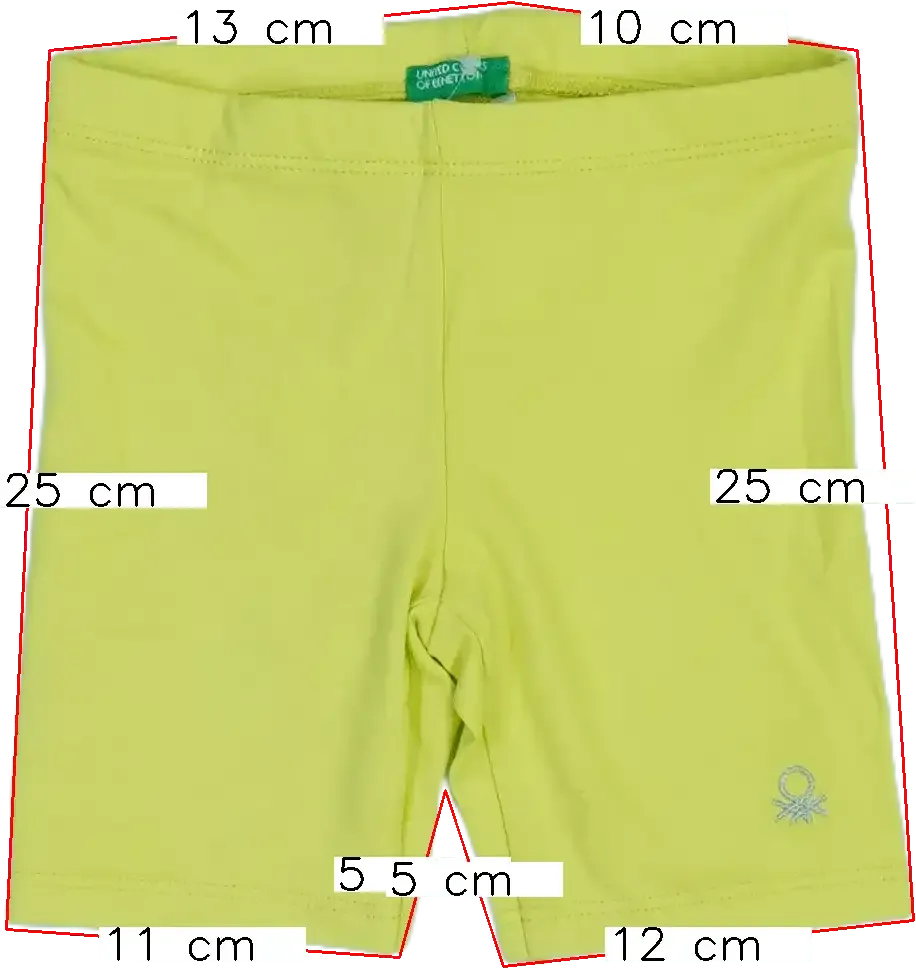 Zöld Benetton Rövidnadrág EU 92 / UK 2 év / US 2T