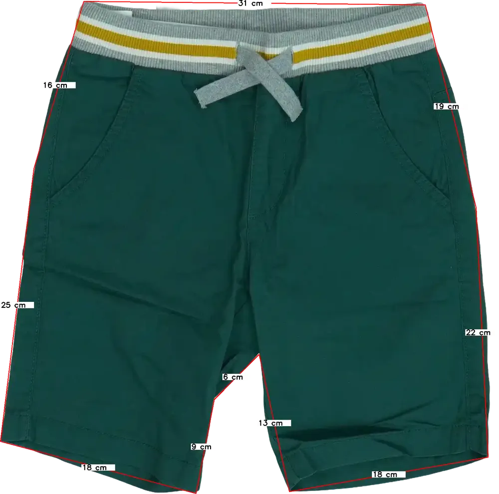 Zöld Benetton Rövidnadrág EU 128 / UK 8 év / US 8 év/M