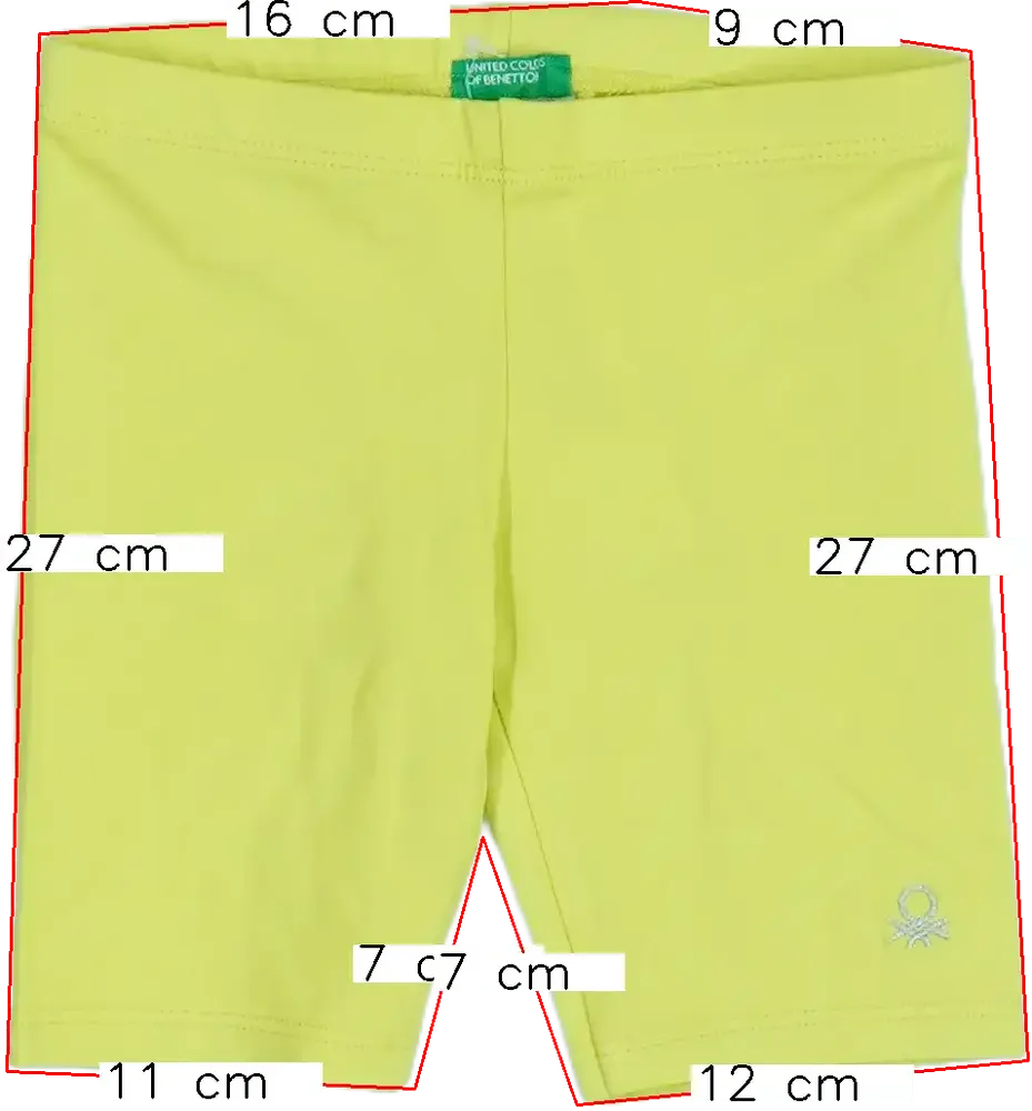 Zöld Benetton Rövidnadrág EU 104 / UK 4 év / US 4T/XS