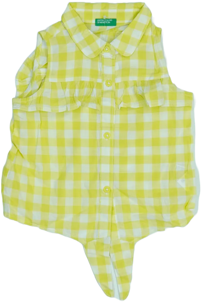 Sárga Benetton Blúz EU 92 / UK 2 év / US 2T