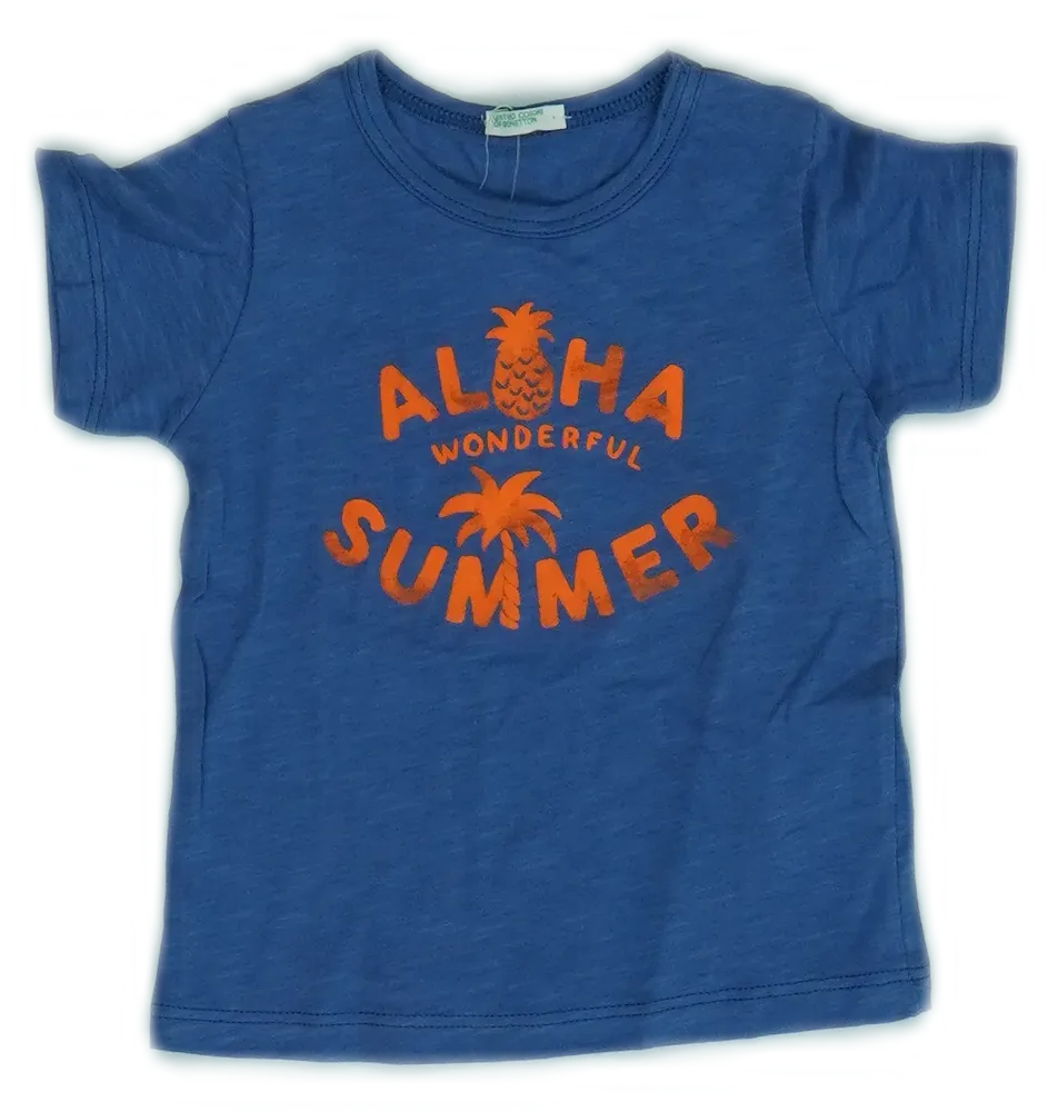 Kék Benetton Póló EU 68 / UK 3-6 hónap / US 3-6 hónap