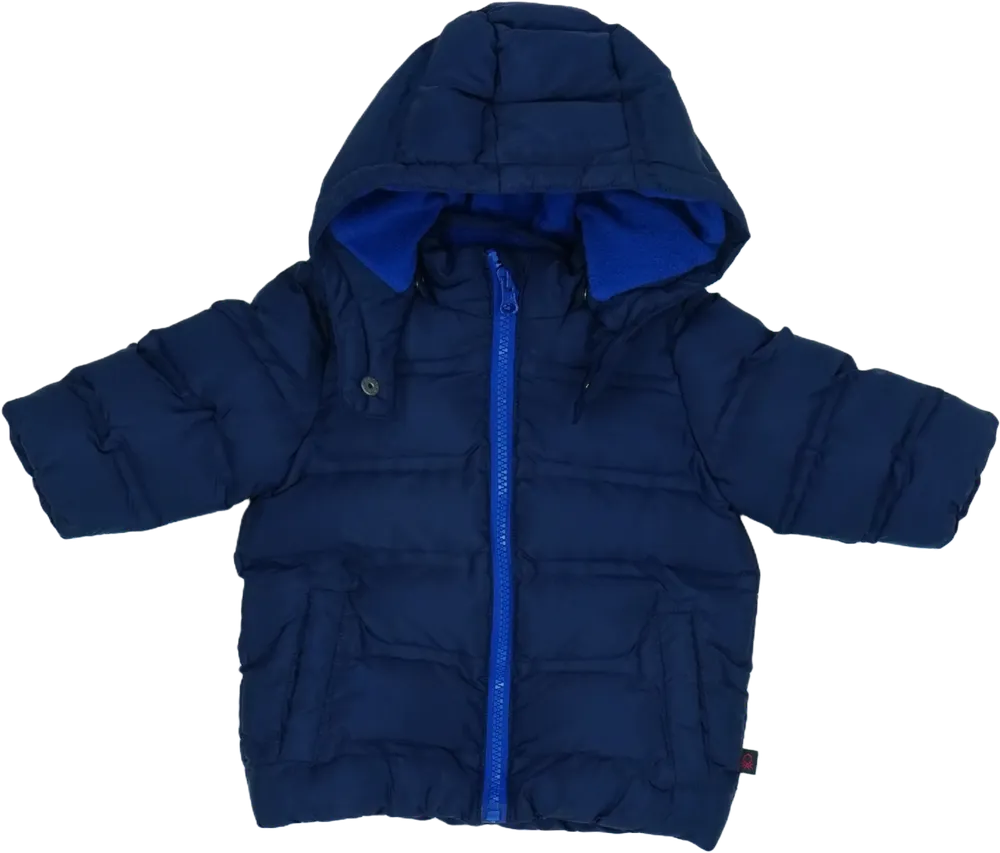 Kék Benetton Télikabát EU 68 / UK 3-6 hónap / US 3-6 hónap