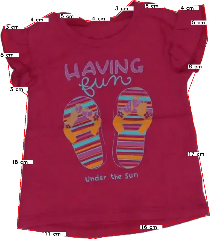 Rózsaszín Benetton Póló EU 62 / UK 0-3 hónap / US 0-3 hónap