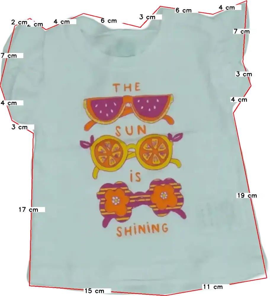 Fehér Benetton Póló EU 62 / UK 0-3 hónap / US 0-3 hónap