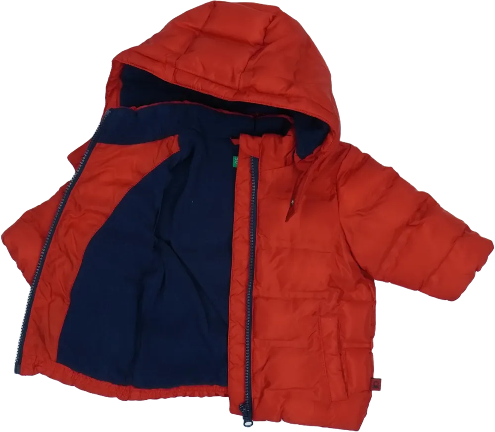 Piros Benetton Télikabát EU 62 / UK 0-3 hónap / US 0-3 hónap