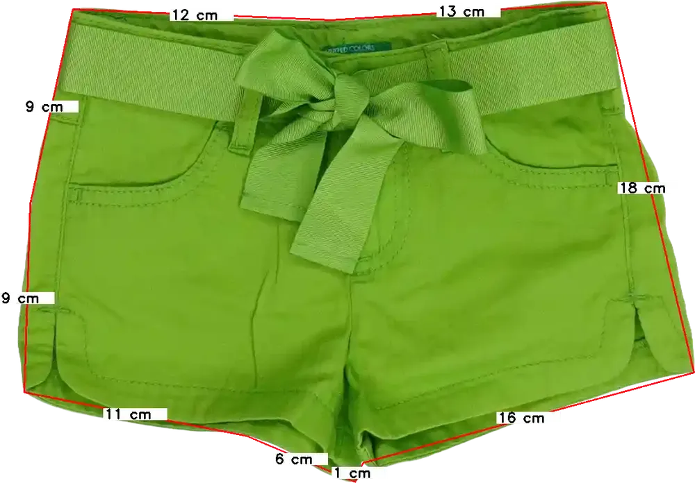 Zöld Benetton Rövidnadrág EU 92 / UK 2 év / US 2T