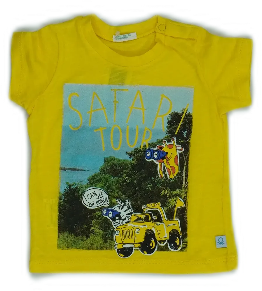 Sárga Benetton Póló EU 68 / UK 3-6 hónap / US 3-6 hónap