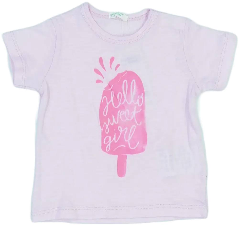 Rózsaszín Benetton Póló EU 62 / UK 0-3 hónap / US 0-3 hónap