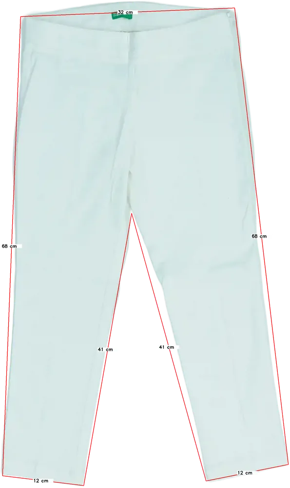 Fehér Sisley Hosszúnadrág EU 140 / UK 10 év / US 10 év/L