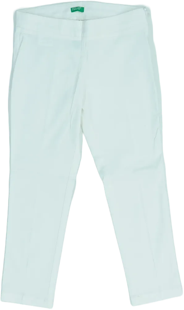 Fehér Sisley Hosszúnadrág EU 140 / UK 10 év / US 10 év/L