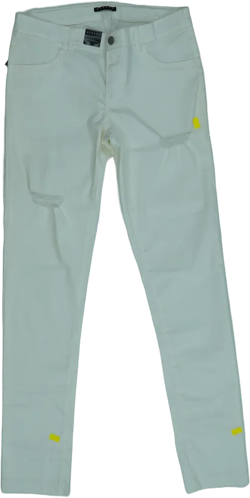 Fehér Sisley Farmernadrág EU 170 / UK 15 év / US XL