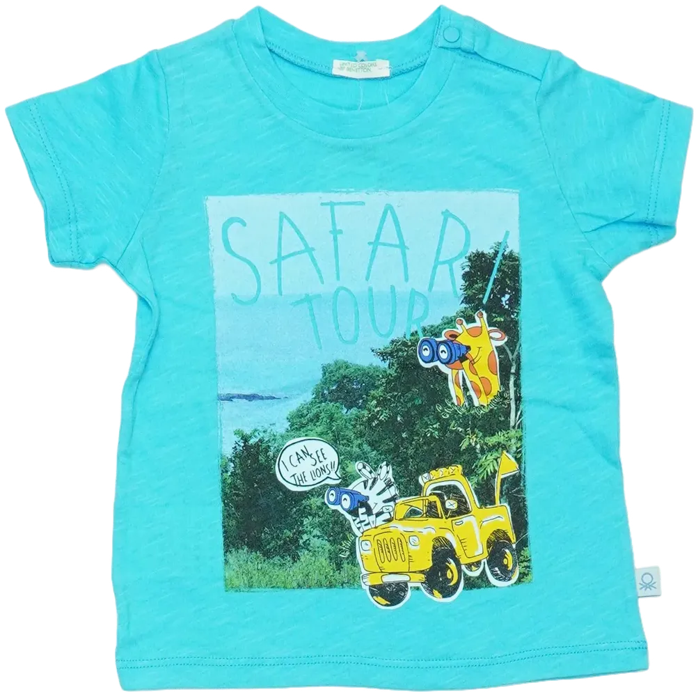 Kék Benetton Póló EU 80 / UK 9-12 hónap / US 12 hónap