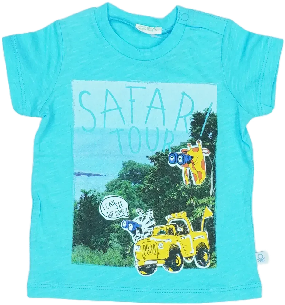 Kék Benetton Póló EU 74 / UK 6-9 hónap / US 6-9 hónap