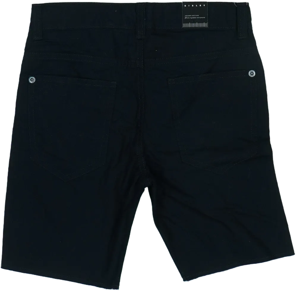 Fekete Sisley Rövidnadrág EU 122 / UK 7 év / US 7 év/M