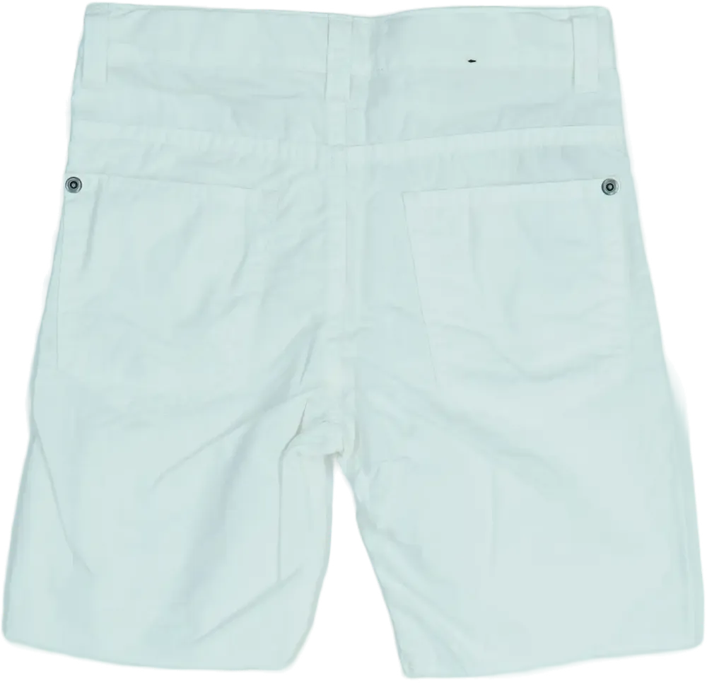 Fehér Sisley Rövidnadrág EU 122 / UK 7 év / US 7 év/M