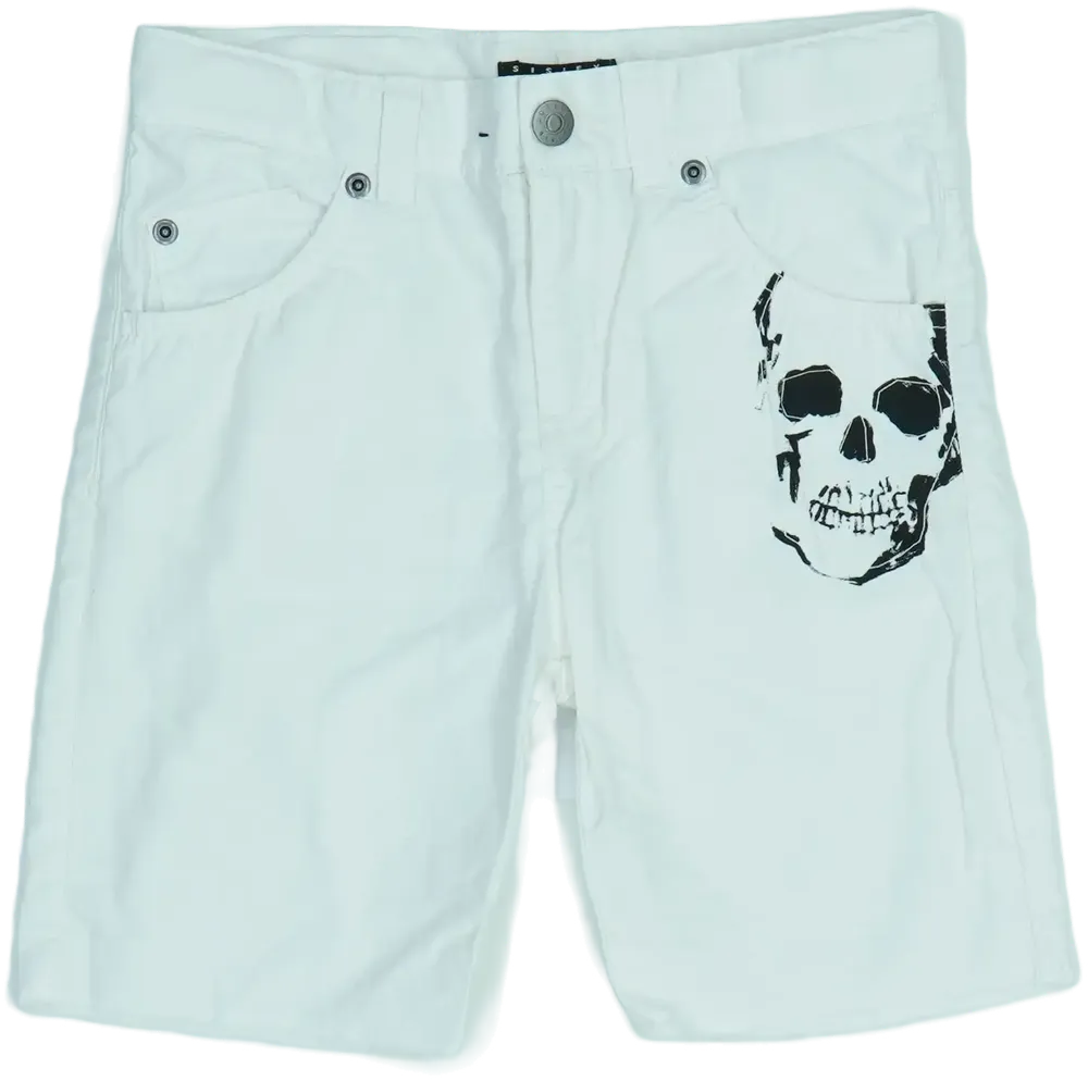 Fehér Sisley Rövidnadrág EU 122 / UK 7 év / US 7 év/M