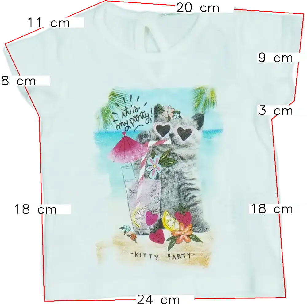 Fehér Benetton Póló EU 68 / UK 3-6 hónap / US 3-6 hónap