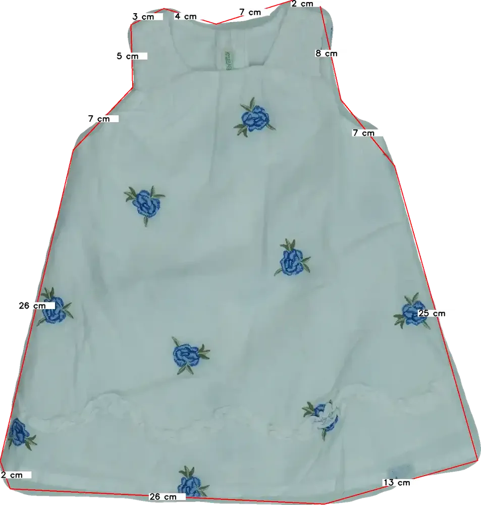 Fehér Benetton Ruha EU 68 / UK 3-6 hónap / US 3-6 hónap