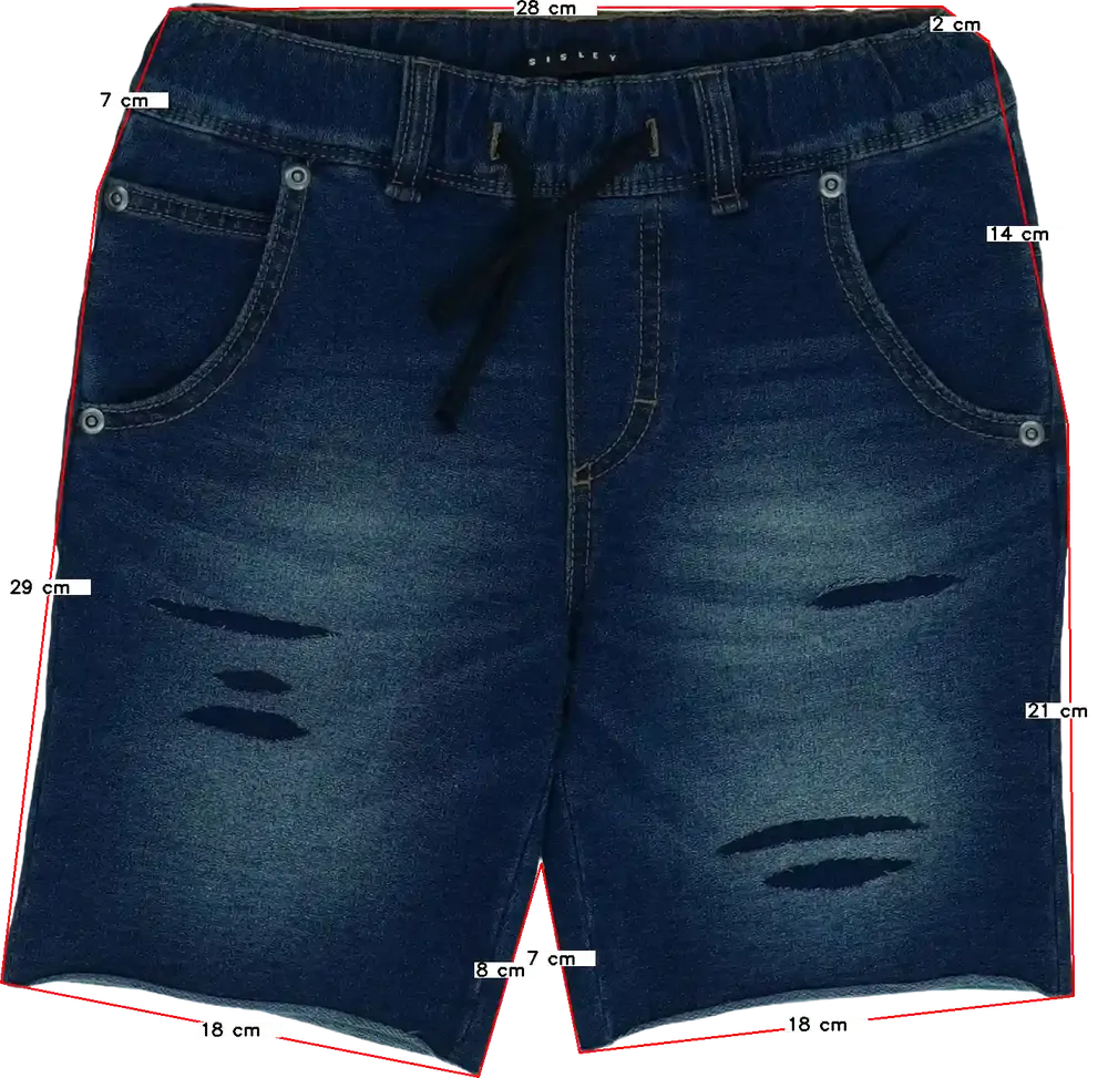 Kék Benetton Rövidnadrág EU 116 / UK 6 év / US 6 év/S