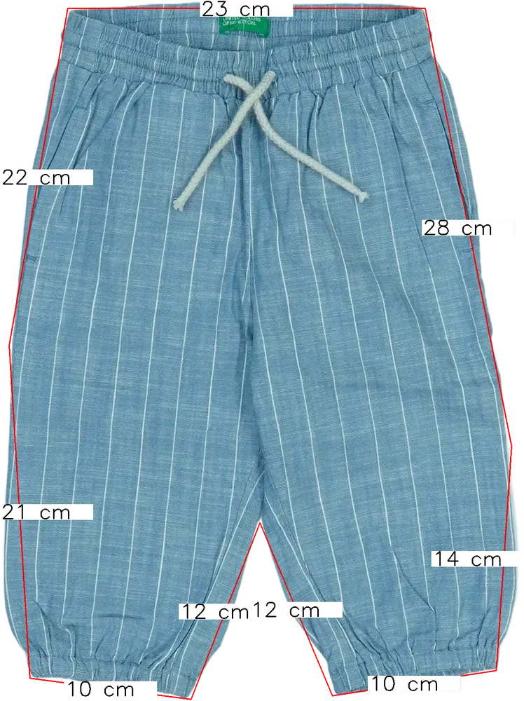 Kék Benetton Hosszúnadrág EU 86 / UK 12-18 hónap / US 18 hónap