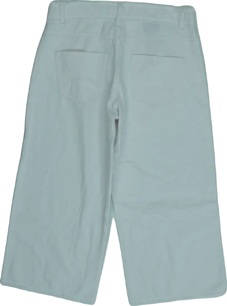 Fehér Sisley Farmernadrág EU 164 / UK 14 év / US 14 év/XL