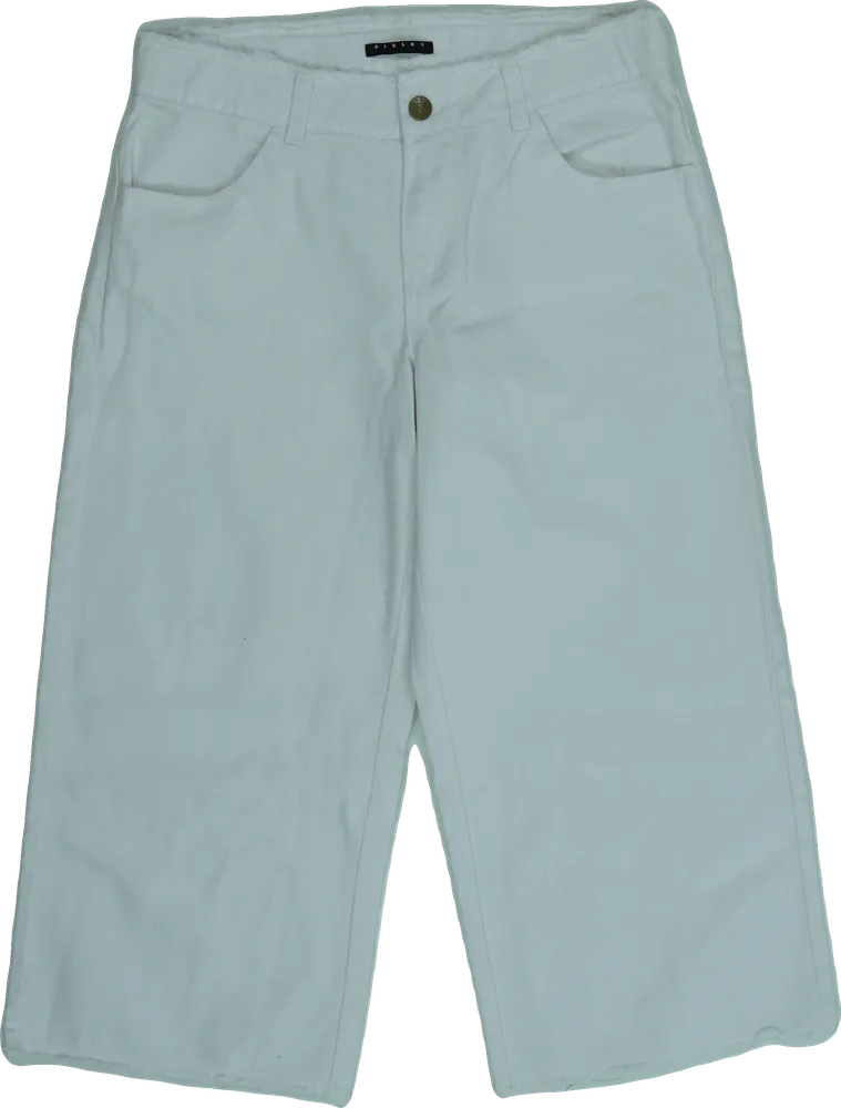 Fehér Sisley Farmernadrág EU 164 / UK 14 év / US 14 év/XL