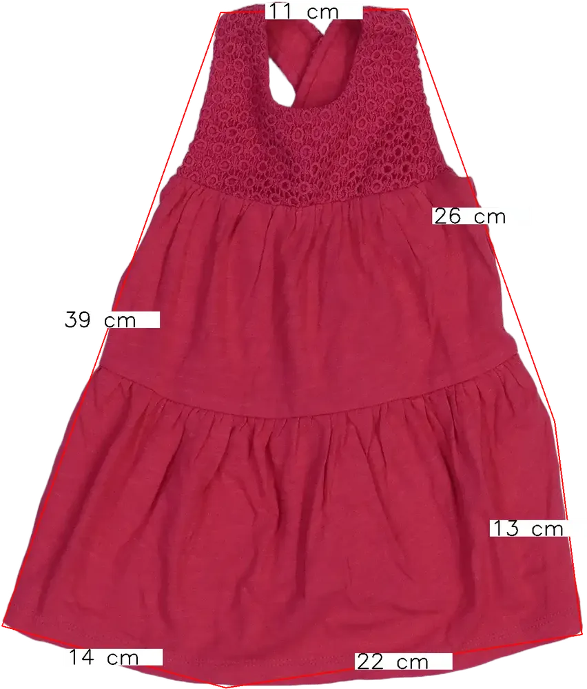 Rózsaszín Benetton Ruha EU 68 / UK 3-6 hónap / US 3-6 hónap