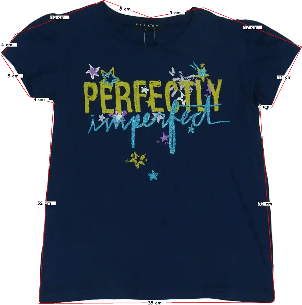 Kék Sisley Póló EU 128 / UK 8 év / US 8 év/M