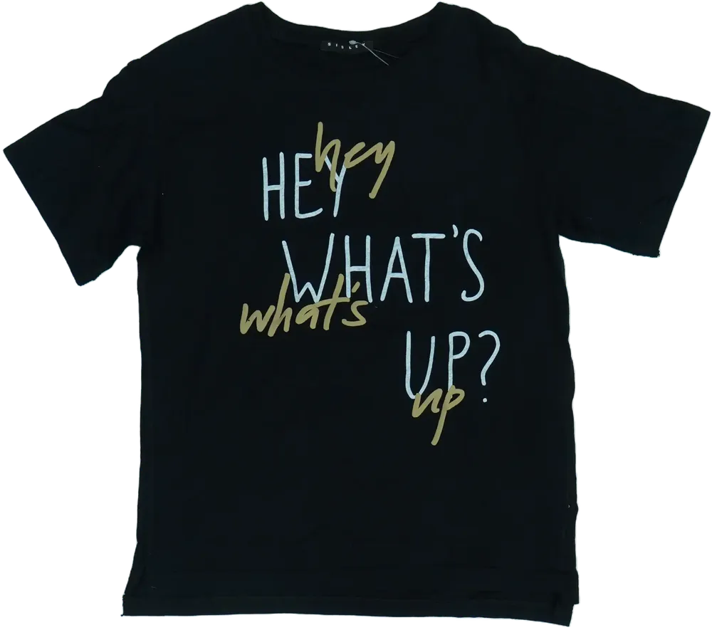 Fekete Benetton Póló EU 128 / UK 8 év / US 8 év/M