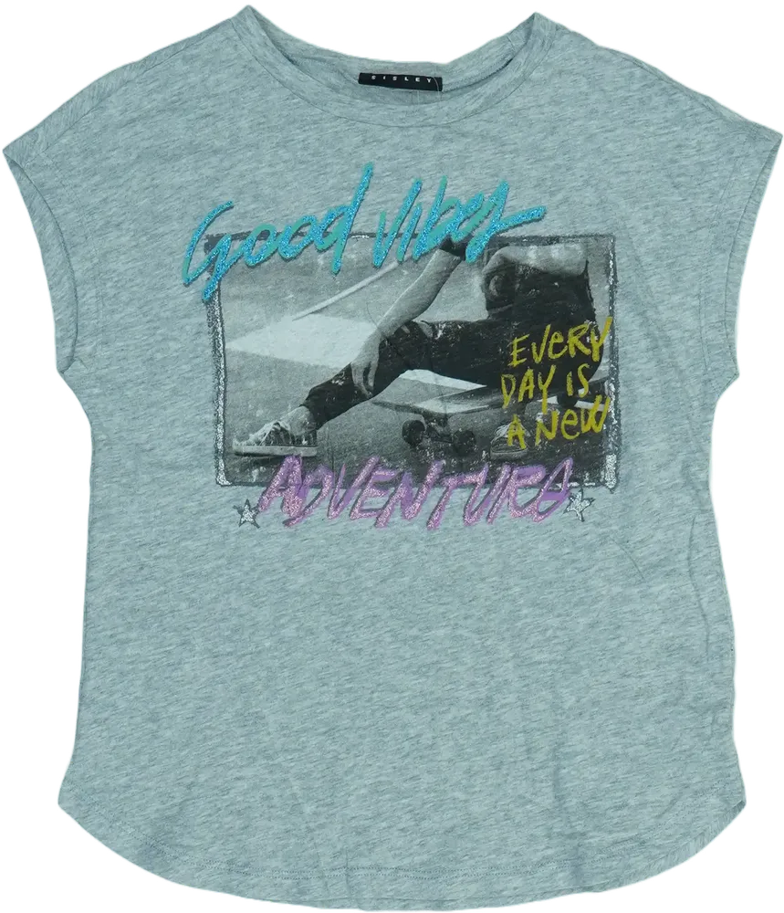 Szürke Benetton Póló EU 128 / UK 8 év / US 8 év/M