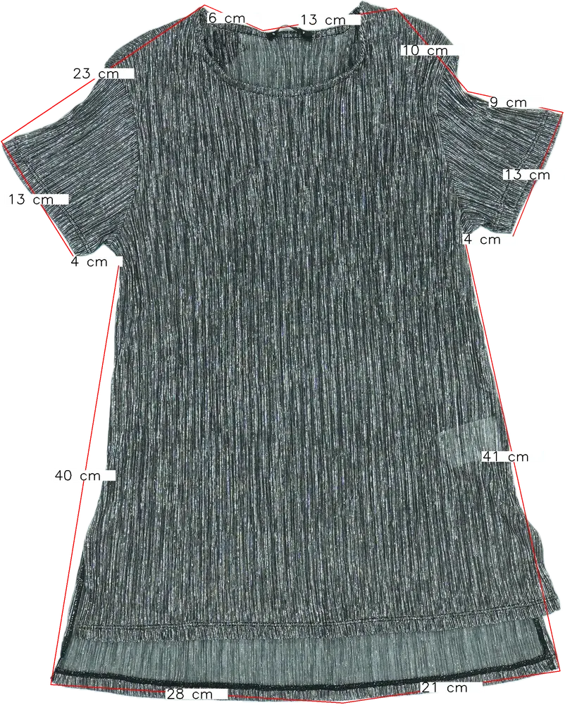 Ezüst Benetton Póló EU 152 / UK 12 év / US 12 év/L