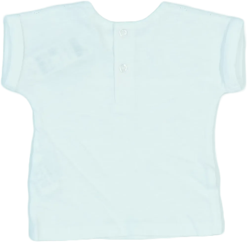 Fehér Benetton Póló EU 62 / UK 0-3 hónap / US 0-3 hónap