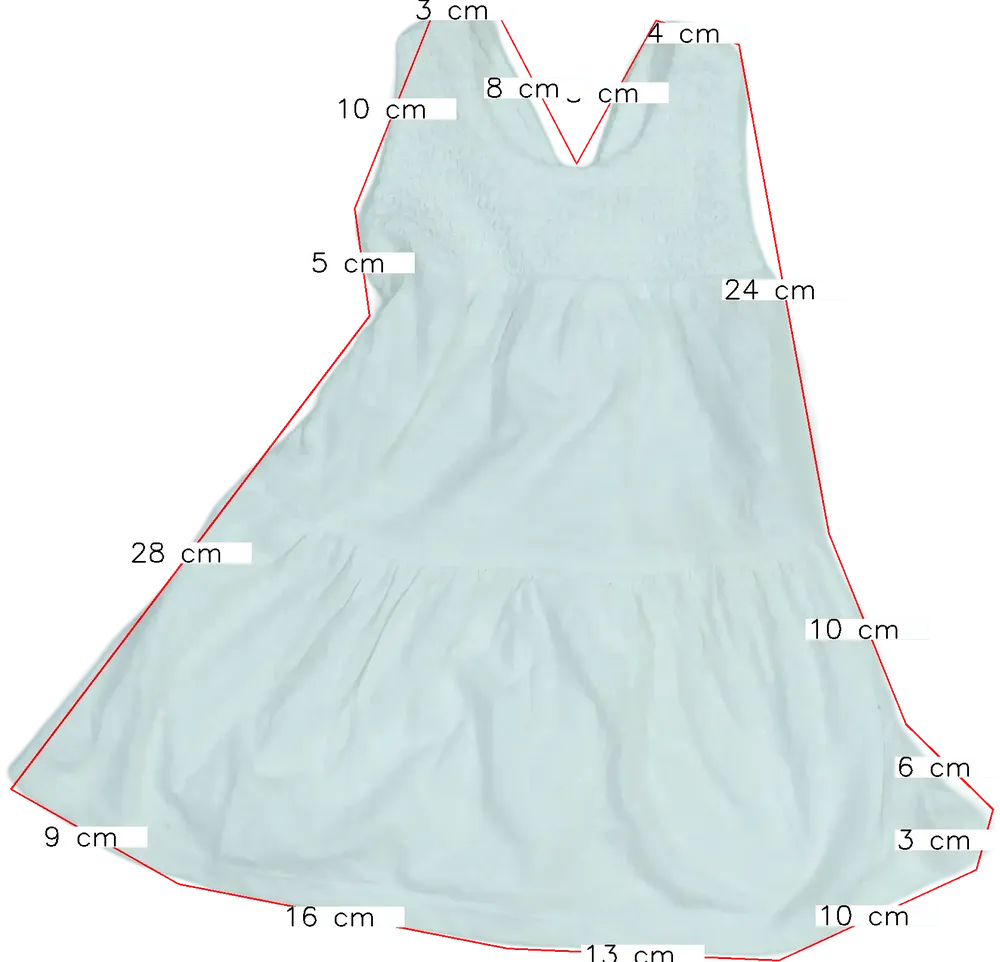 Fehér Benetton Ruha EU 80 / UK 9-12 hónap / US 12 hónap