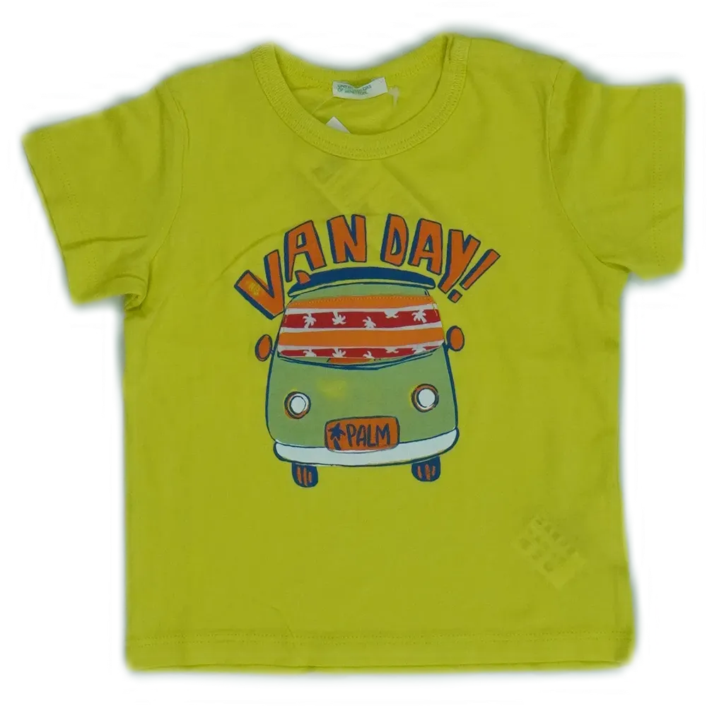 Sárga Benetton Póló EU 74 / UK 6-9 hónap / US 6-9 hónap