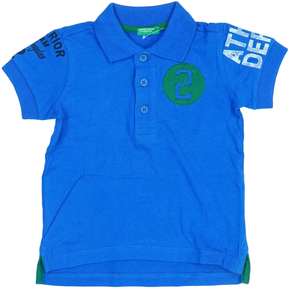 Kék Benetton Galléros póló EU 86 / UK 12-18 hónap / US 18 hónap