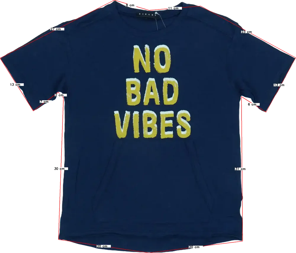 Kék Sisley Póló EU 128 / UK 8 év / US 8 év/M