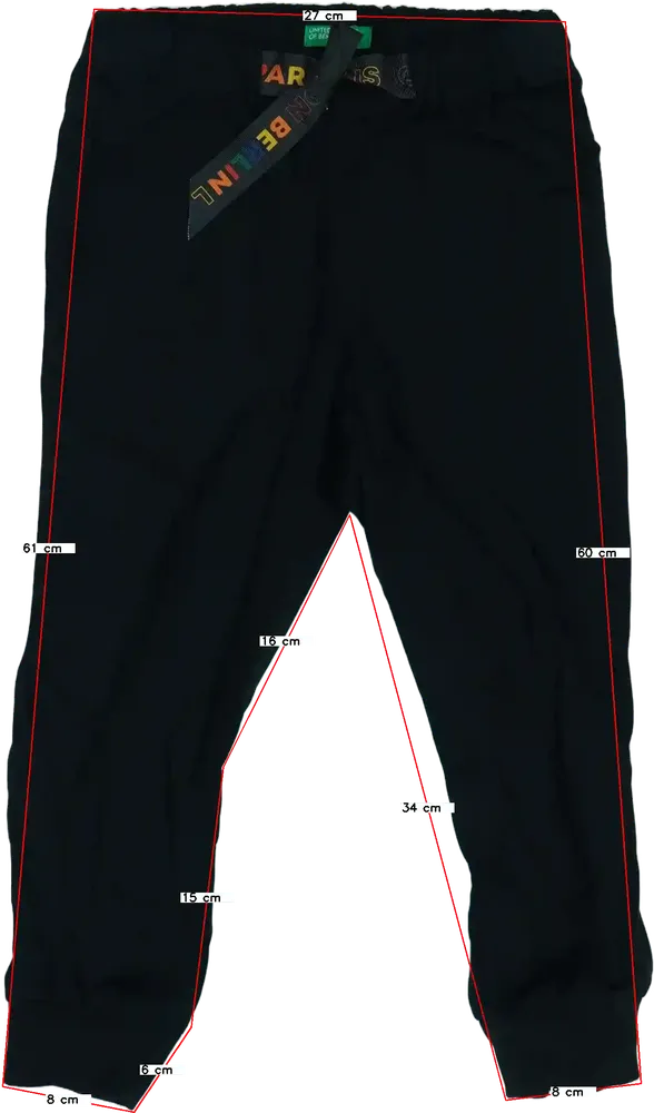 Fekete Benetton Melegítőnadrág EU 110 / UK 5 év / US 5 év/XS