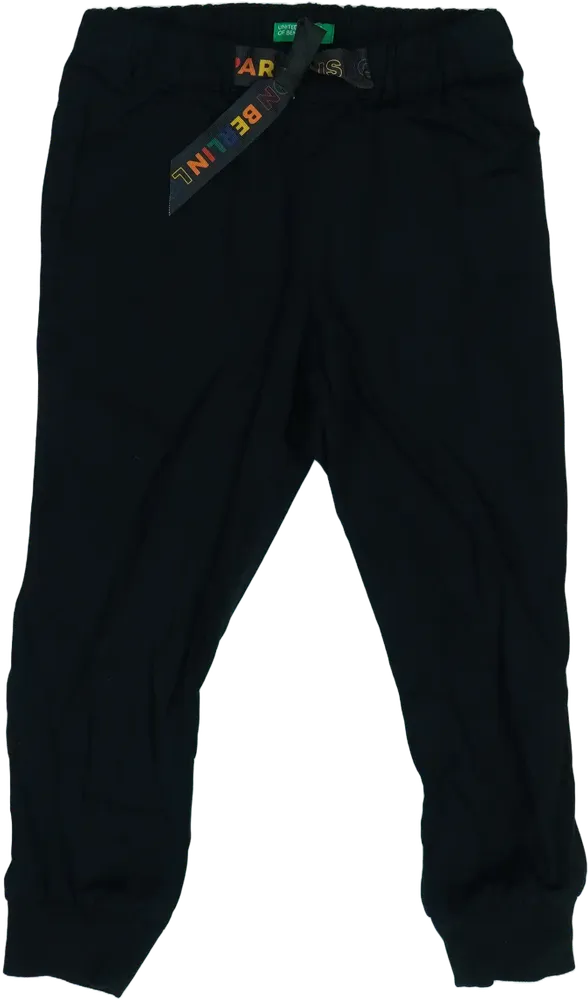 Fekete Benetton Melegítőnadrág EU 110 / UK 5 év / US 5 év/XS