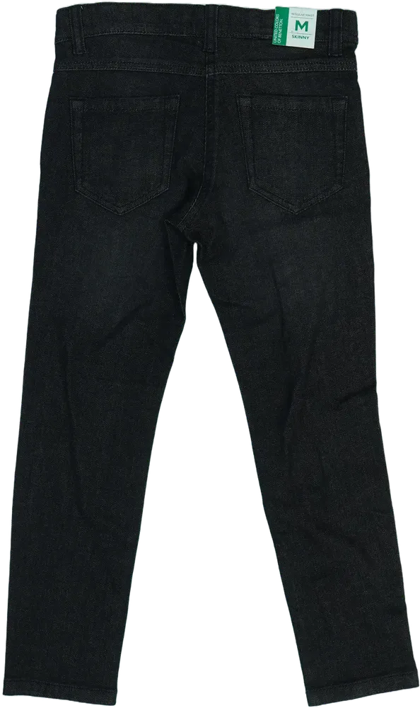 Fekete Benetton Farmernadrág EU 128 / UK 8 év / US 8 év/M