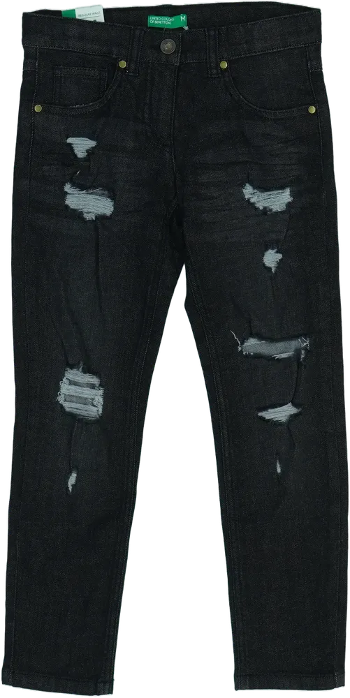 Fekete Benetton Farmernadrág EU 128 / UK 8 év / US 8 év/M