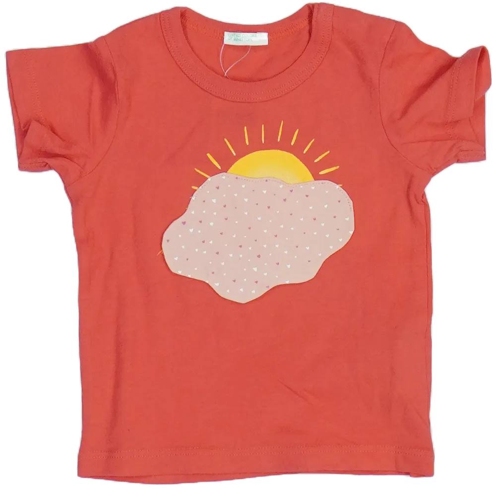 Rózsaszín Benetton Póló EU 68 / UK 3-6 hónap / US 3-6 hónap