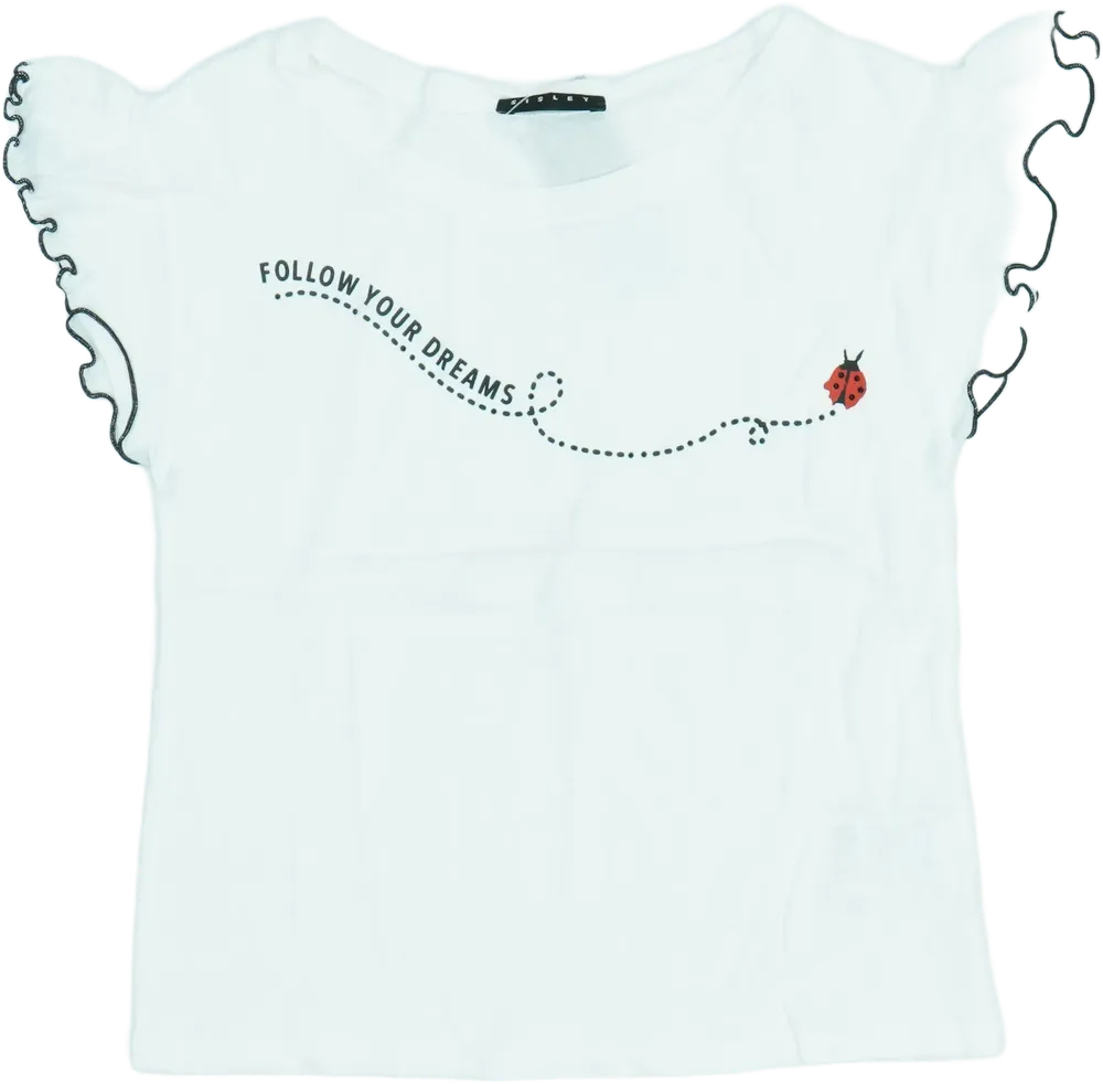 Fehér Benetton Blúz EU 128 / UK 8 év / US 8 év/M