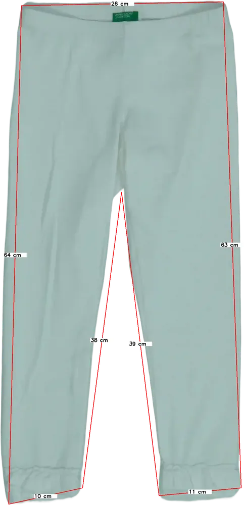 Fehér Benetton Leggings EU 128 / UK 8 év / US 8 év/M