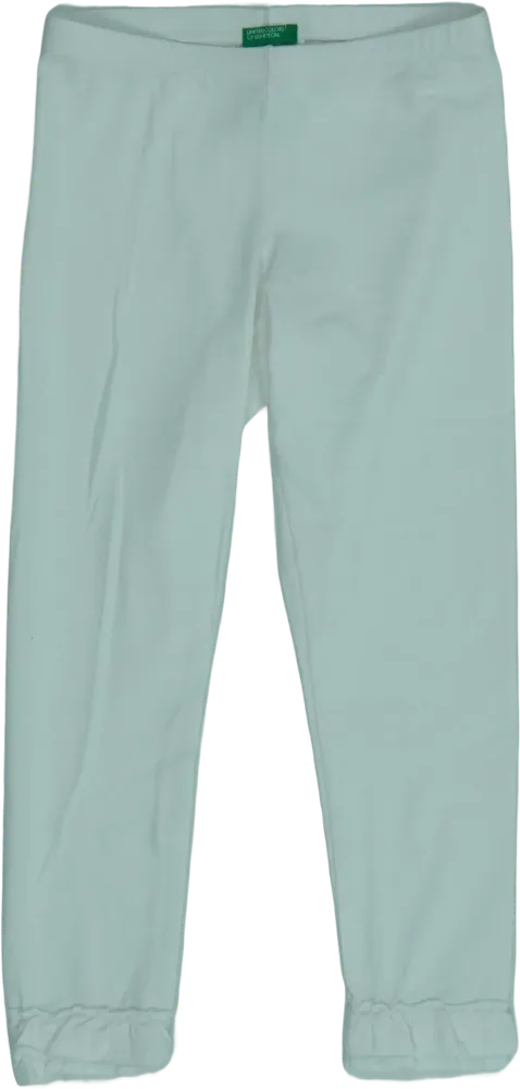 Fehér Benetton Leggings EU 128 / UK 8 év / US 8 év/M