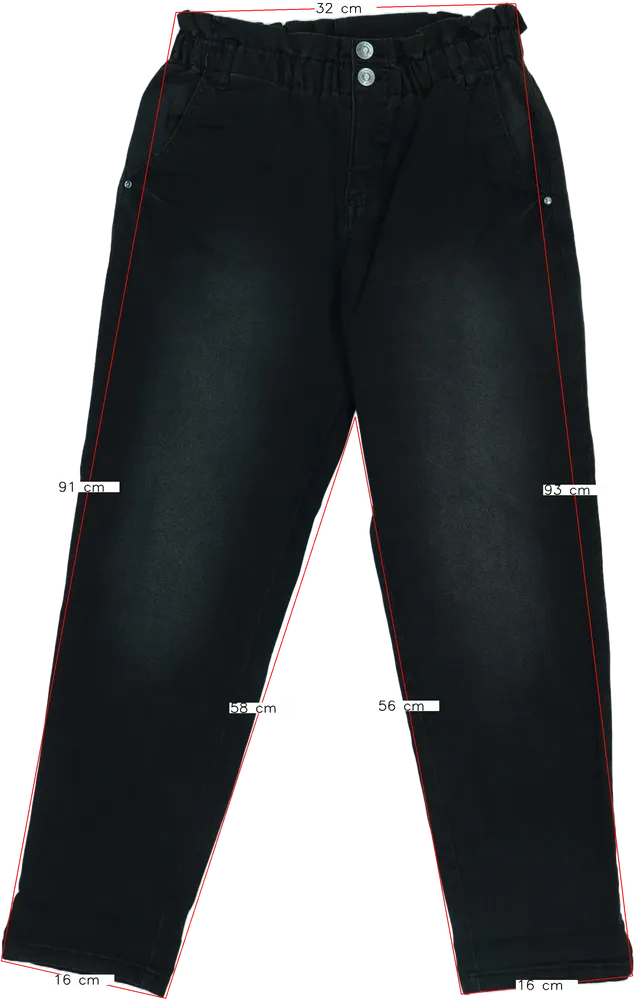 Fekete Benetton Farmernadrág EU 152 / UK 12 év / US 12 év/L